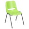 Flash Furniture Green Shell Stack Chair RUT-EO1-GN-GG - alternate 2